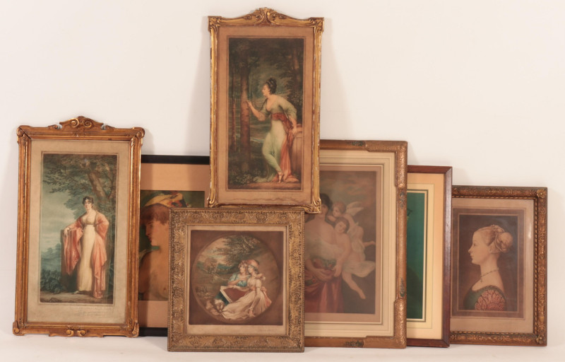 7 Various Prints Depicting Women