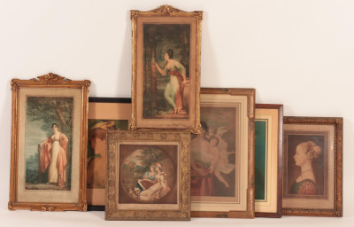 7 Various Prints Depicting Women