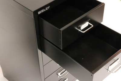 Pair Small Size File Cabinets by Biskey