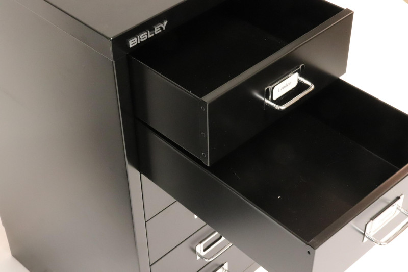 Pair Small Size File Cabinets by Biskey