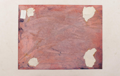 2 Abstracts, Charcoal Collage; Caustic Blue