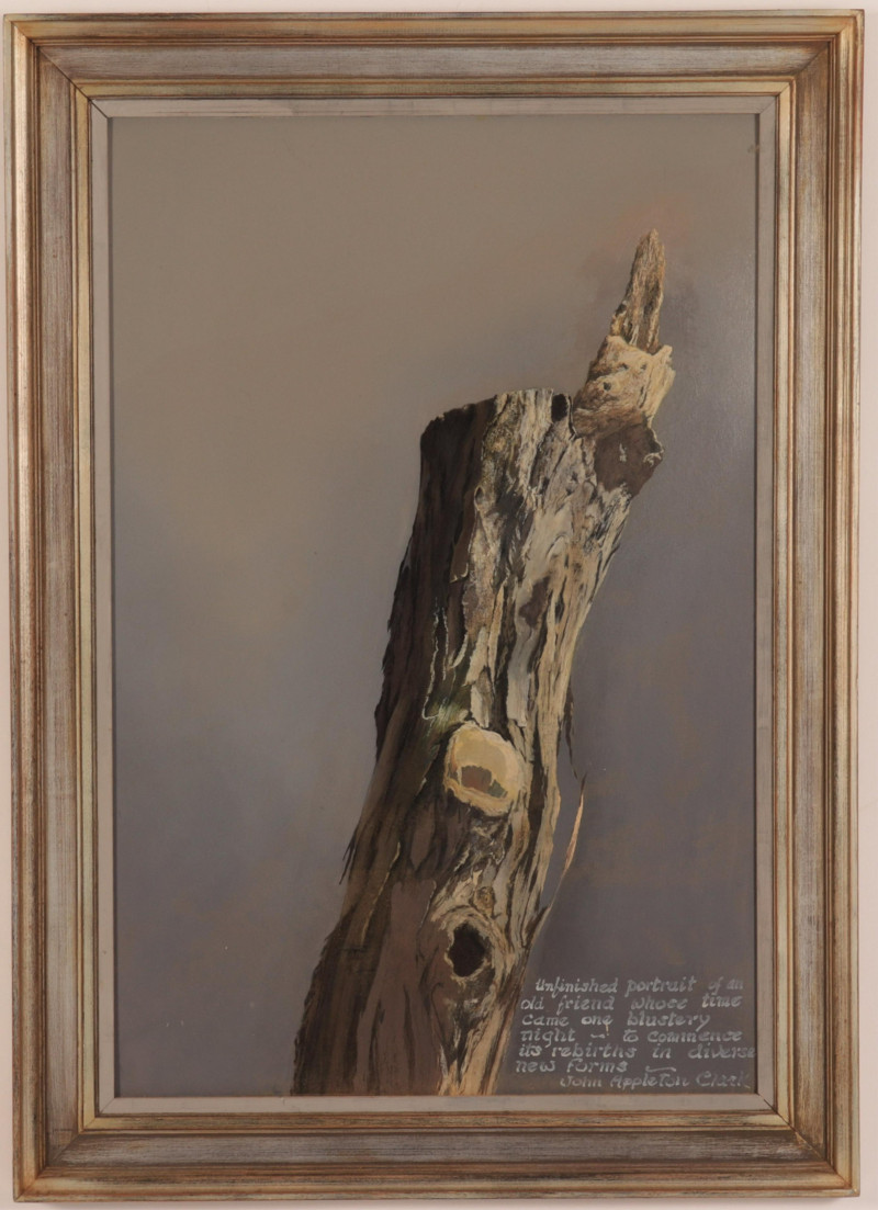 John Appleton Clark (20C.) Tree Portrait O/Board