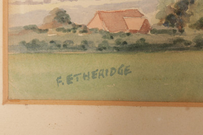 Sailboats Pencil/P; Landscape W/C; Eakins Print