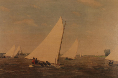 Sailboats Pencil/P; Landscape W/C; Eakins Print