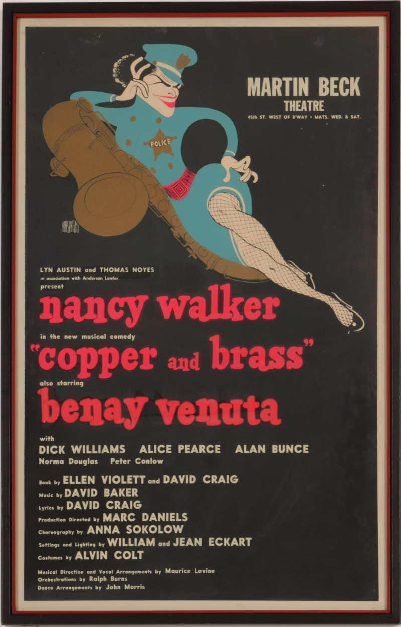 Theater Poster for &quot;Copper And Brass&quot; C1957