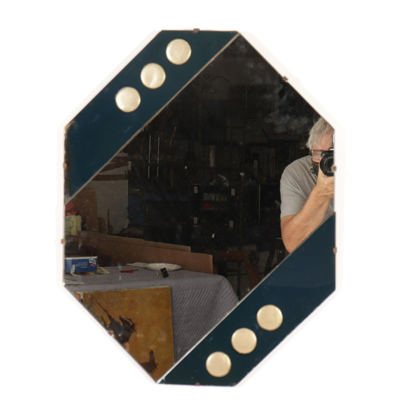 Diagonal Octagonal Deco Mirror