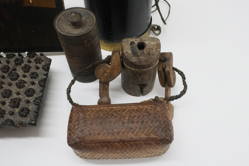 11 Mostly African and Indian Wooden Objects