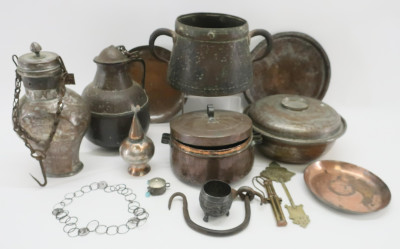 15 Mostly Middle Eastern Metal Objects