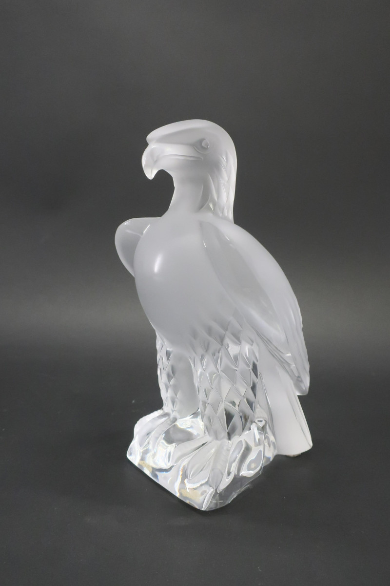 Lalique Clear &amp; Frosted Glass Eagle
