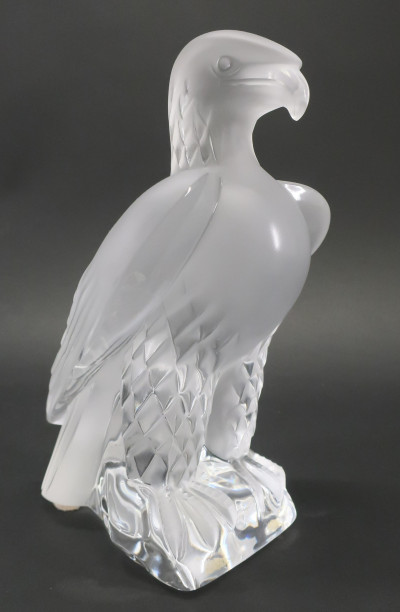 Lalique Clear &amp; Frosted Glass Eagle