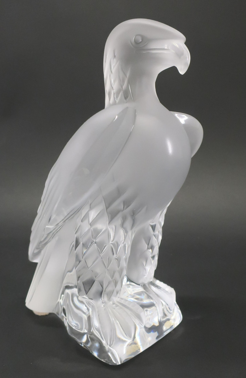 Lalique Clear &amp; Frosted Glass Eagle