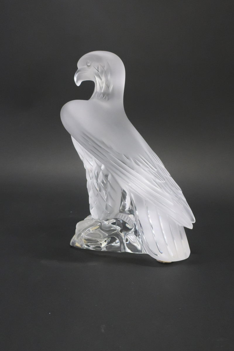 Lalique Clear &amp; Frosted Glass Eagle