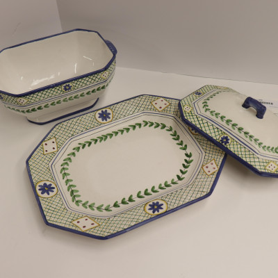 Portuguese Covered Tureen &amp; Spode Pitcher