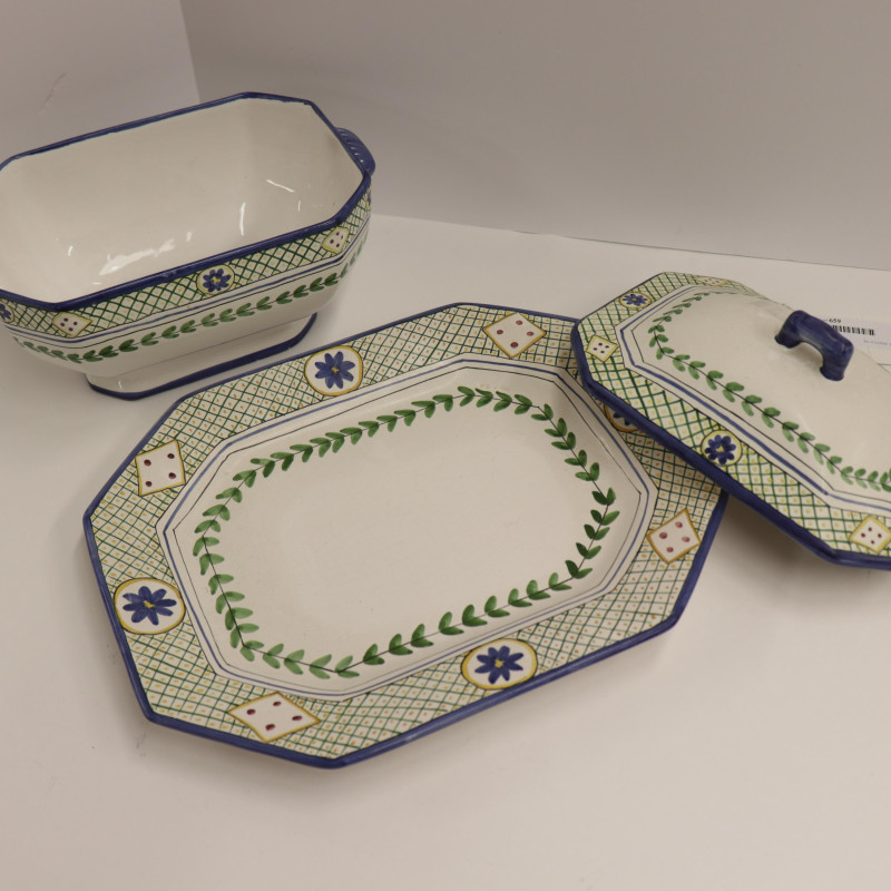 Portuguese Covered Tureen &amp; Spode Pitcher