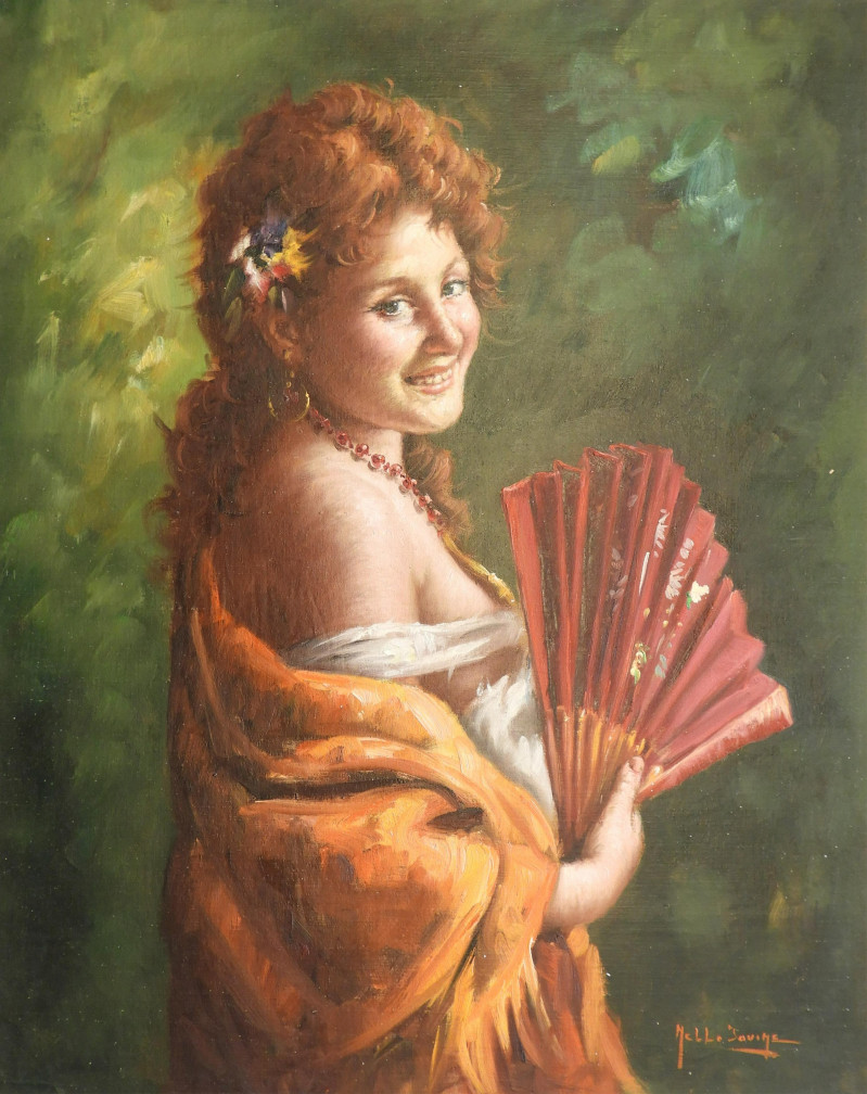 Nello Iovine - Woman with Fan