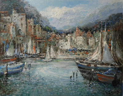 Willi Bauer - Corfu Harbor