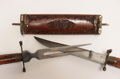 Double Ended Cutlery In Scabbard Set
