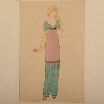 Three Color Lithographs With Figures