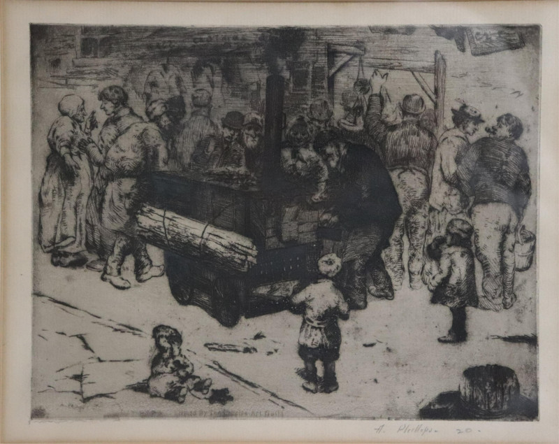 A. Phillips, &quot;Around the Wood Stove&quot;