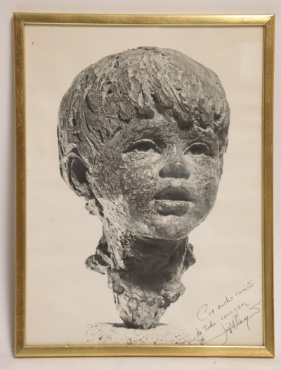Photo of a Sculpture of a Boy&apos;s Head