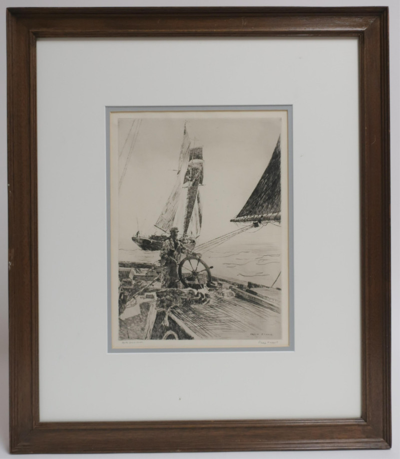 Phillip Kappel - &quot;Off The Grand Banks&quot; Etching