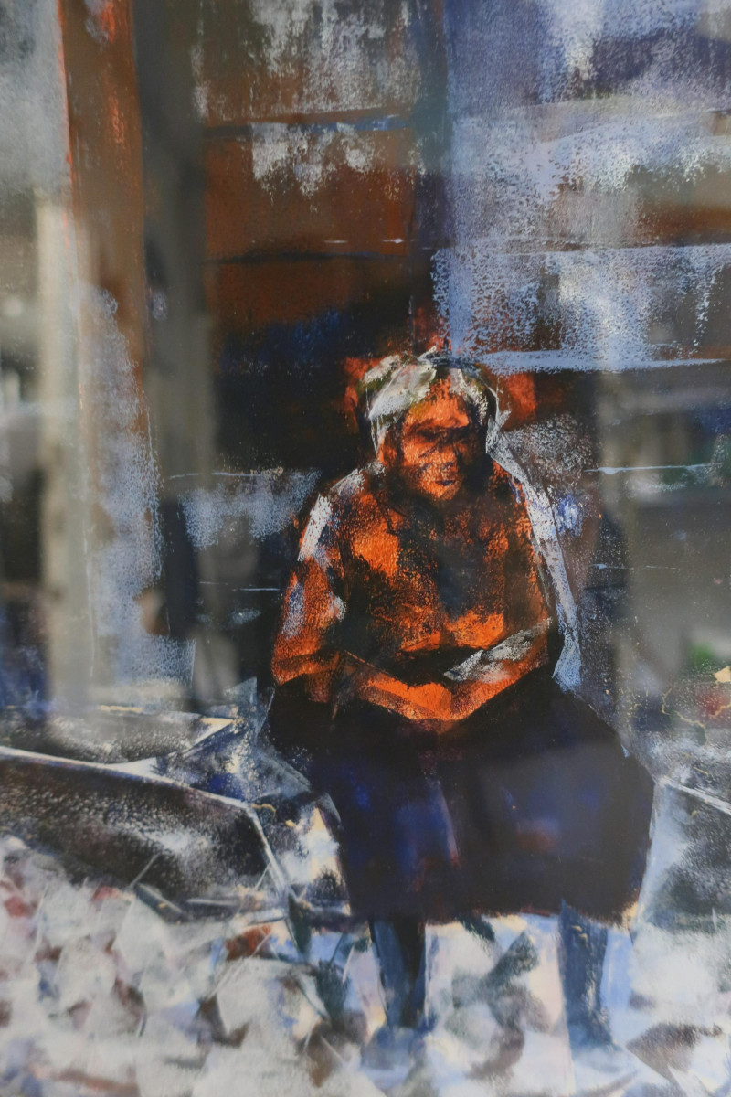 Street Figures, 20th C., Watercolor