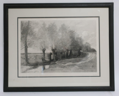 After Corot, &quot;Sheep in a Pasture&quot;, Etching