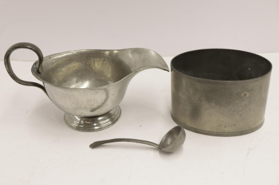 Antique Pewter Serving Articles