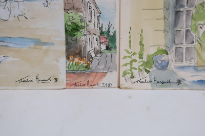 Theodore Hancock - Three Watercolors