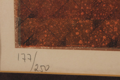 Alvar Sunol - Abstract lithograph