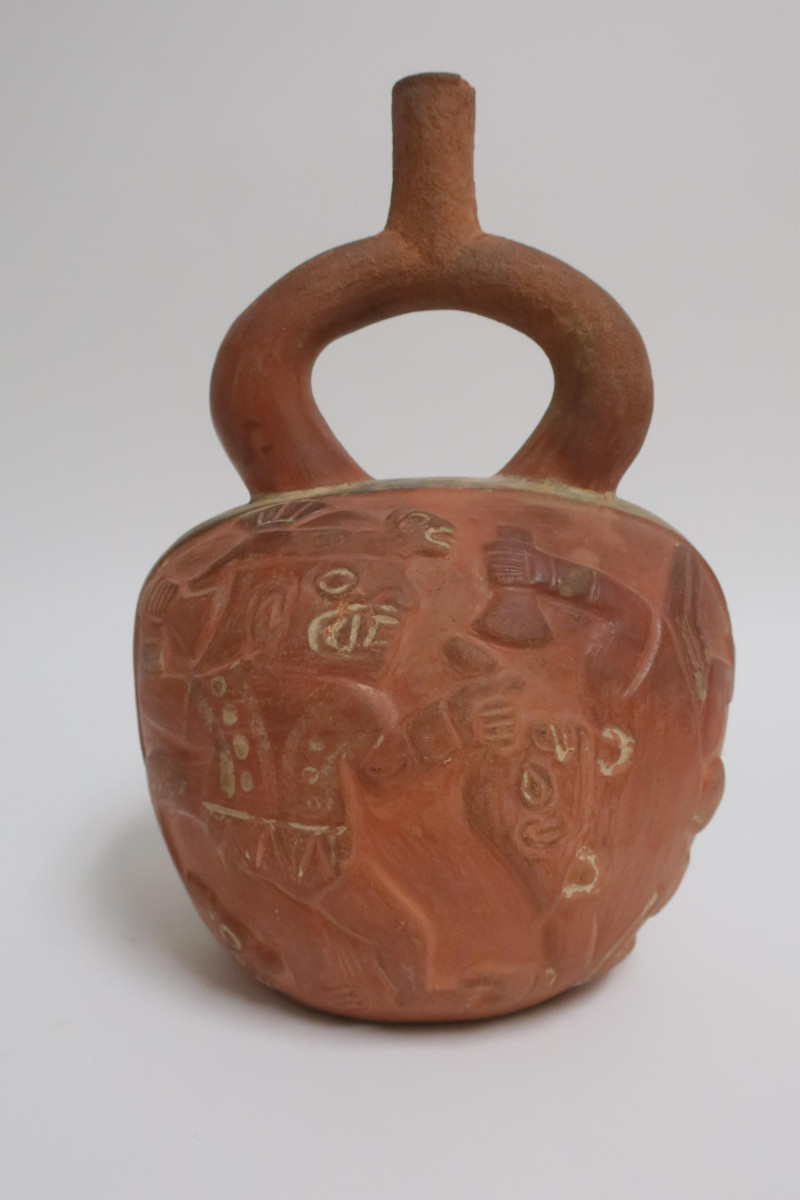 Moche Vessel with Warriors, Peru, 8th C. AD