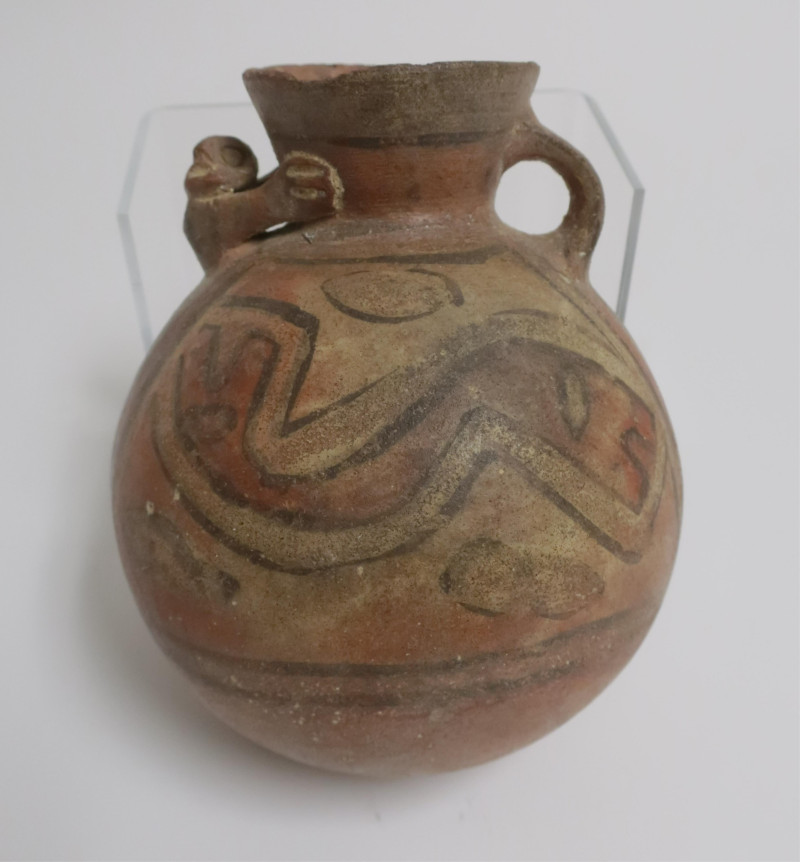 Huari Vessel, Geometric Painting, Peru, c. 800 AD