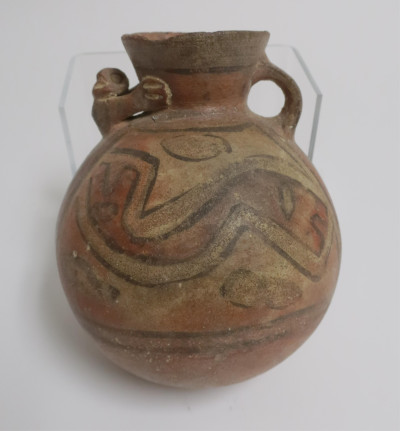 Huari Vessel, Geometric Painting, Peru, c. 800 AD