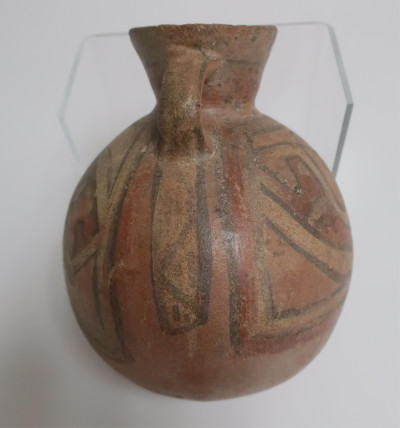 Huari Vessel, Geometric Painting, Peru, c. 800 AD