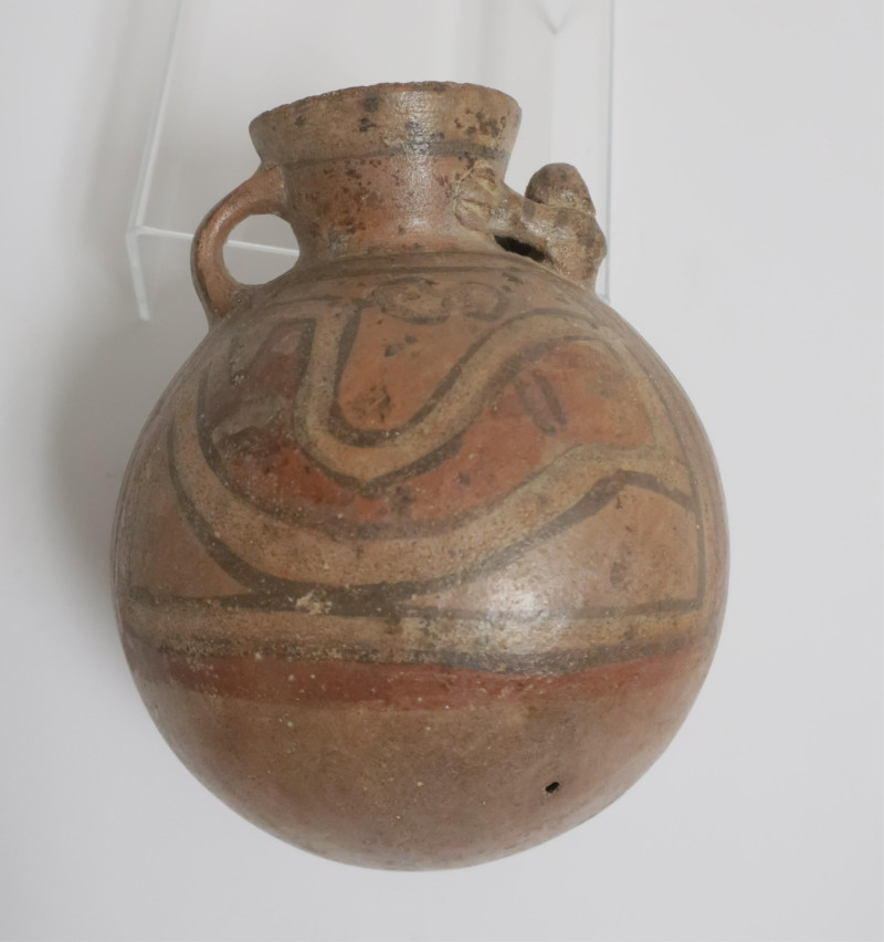 Huari Vessel, Geometric Painting, Peru, c. 800 AD