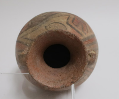 Huari Vessel, Geometric Painting, Peru, c. 800 AD