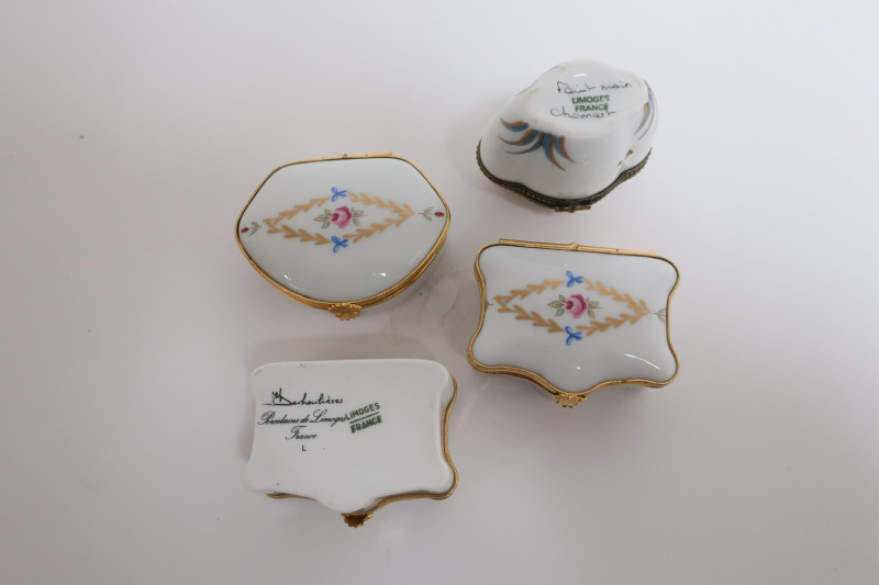 38 Small Porcelain Boxes. Limoges