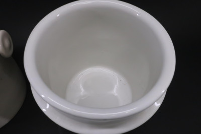 2 Ironstone White Buckets