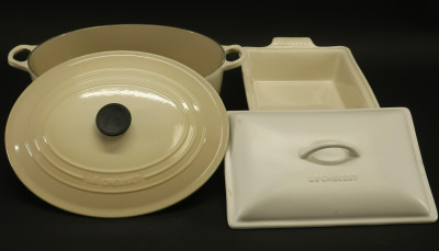 2 Le Creuset Covered Casseroles