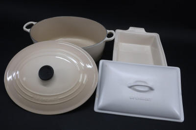 2 Le Creuset Covered Casseroles