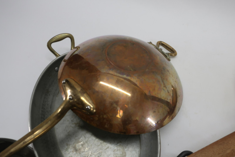 6 Copper Clad Cooking Pots &amp; Pans