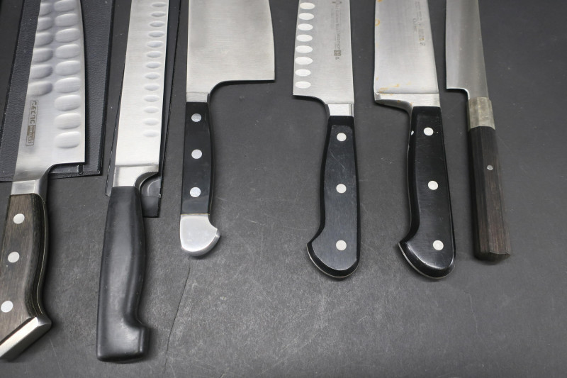 Group of Carving Knives, Japanese, German
