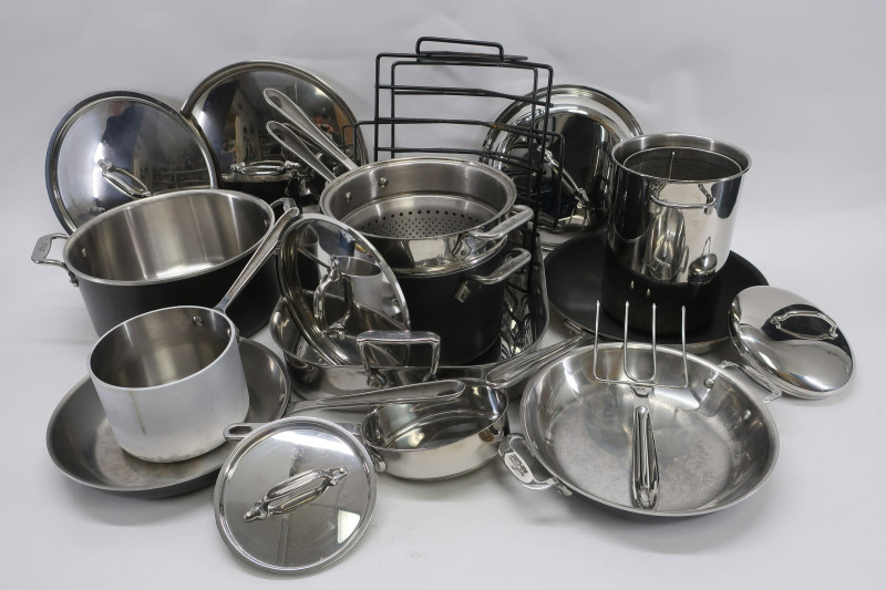 Lot of Mostly All-Clad Pots &amp; Pans