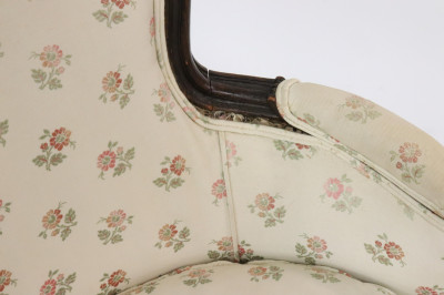 Louis XV Style Mahogany Fauteuil