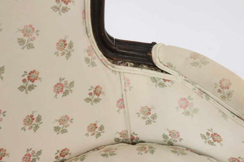 Louis XV Style Mahogany Fauteuil