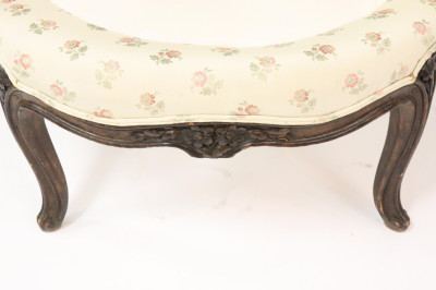 Louis XV Style Mahogany Fauteuil