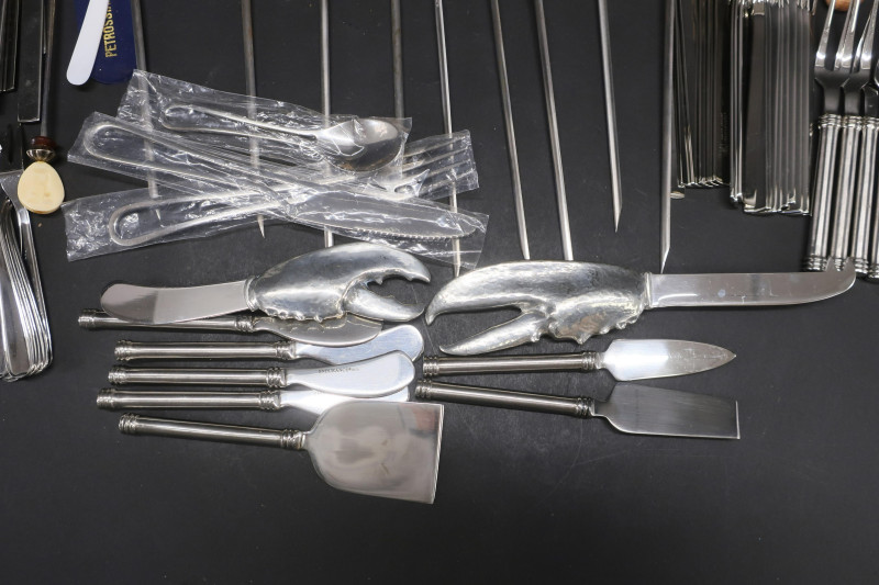 Group of specialty flatware &amp; serving pcs