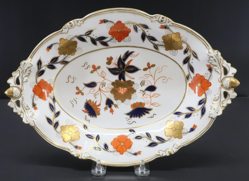 Pair Royal Crown Derby Imari Dishes, Tiffany