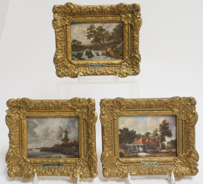 3 Dutch Style Framed Color Prints
