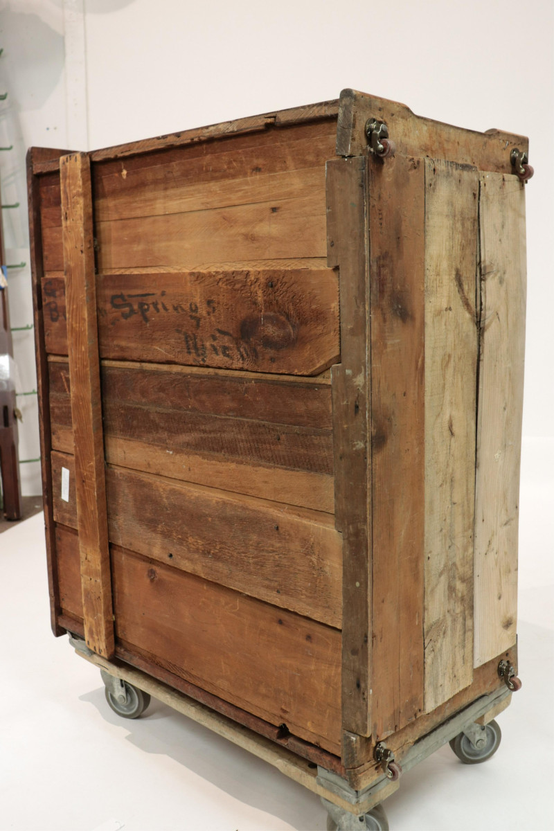 Mahogany and Burled Wood 3 Drawer Dresser